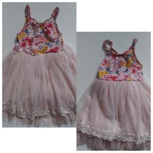 RACHEL ASHWELL FRILLY FLORAL LINED DRESS | 2T